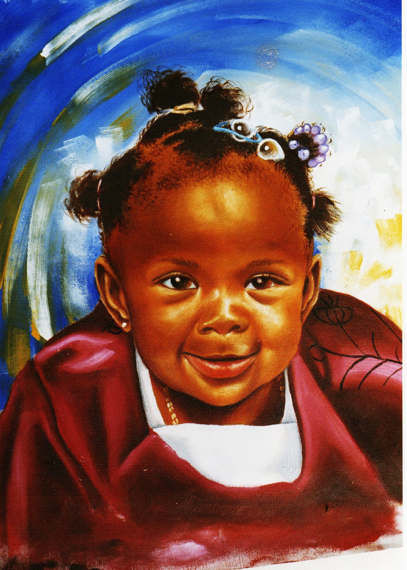 Oil portrait by Nkolika Anyabolu