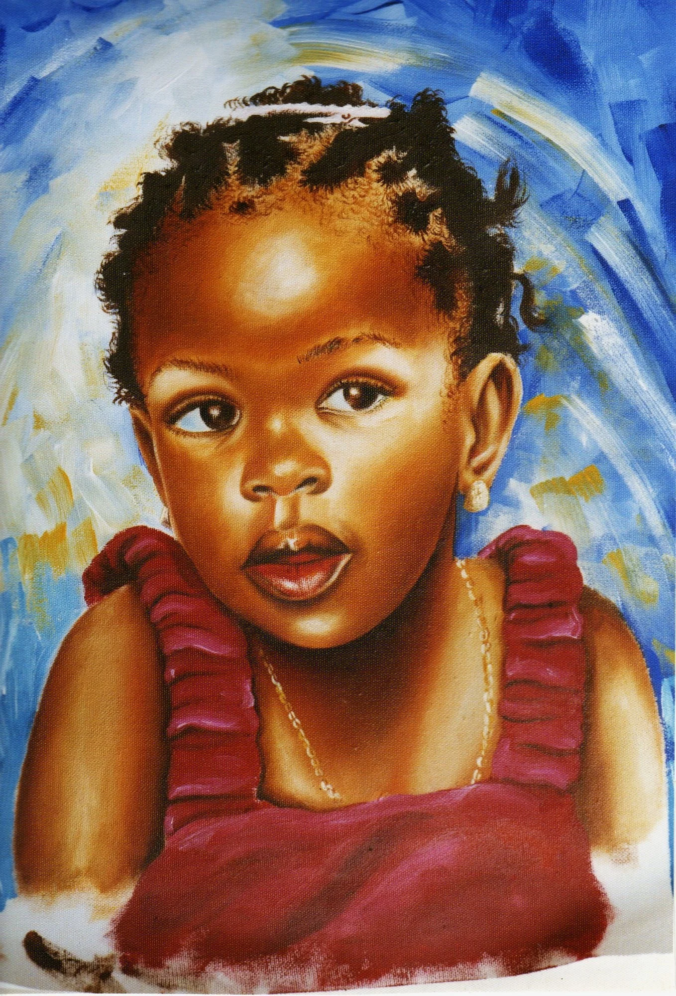 Oil portrait by Nkolika Anyabolu