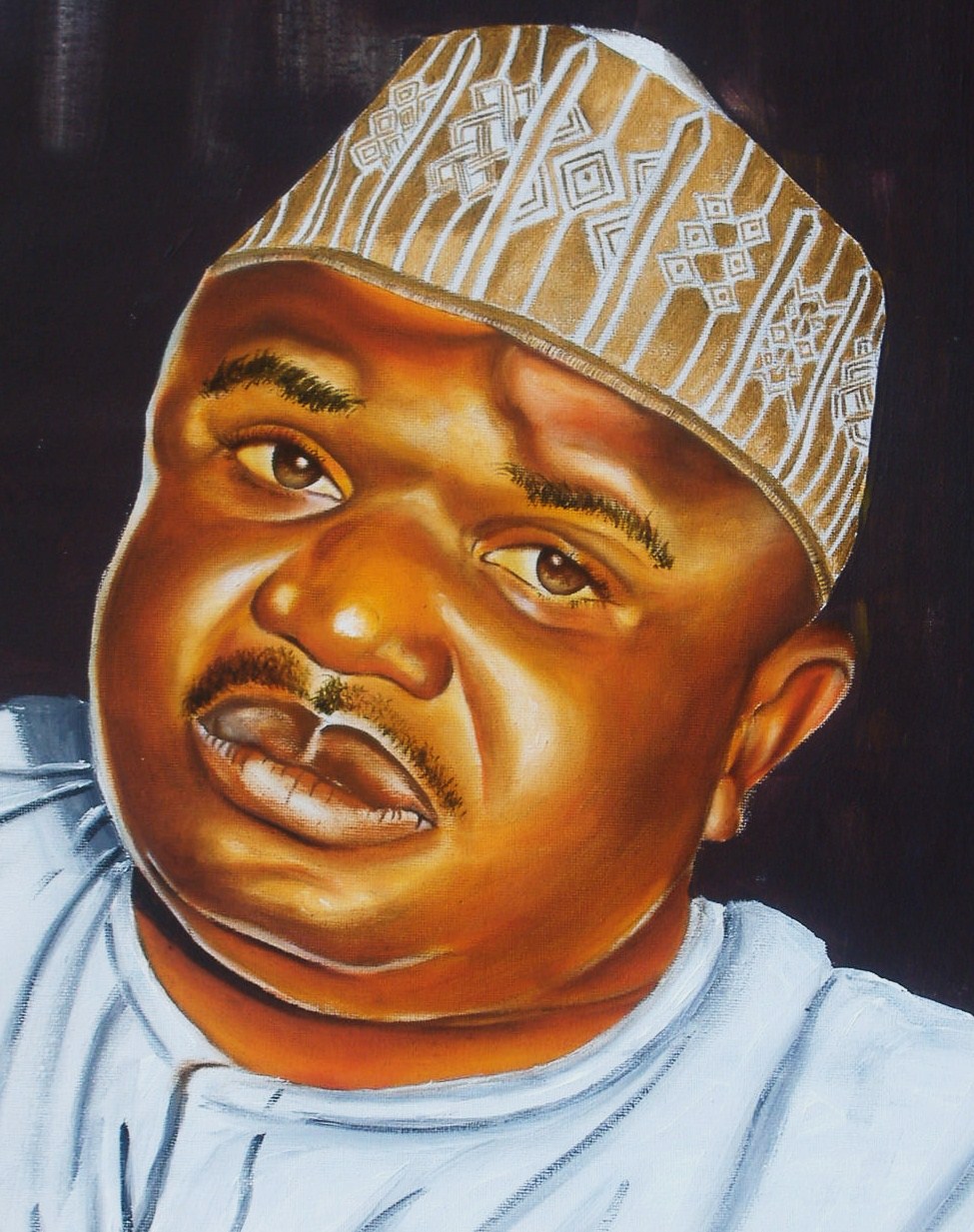 Oil portrait by Nkolika Anyabolu