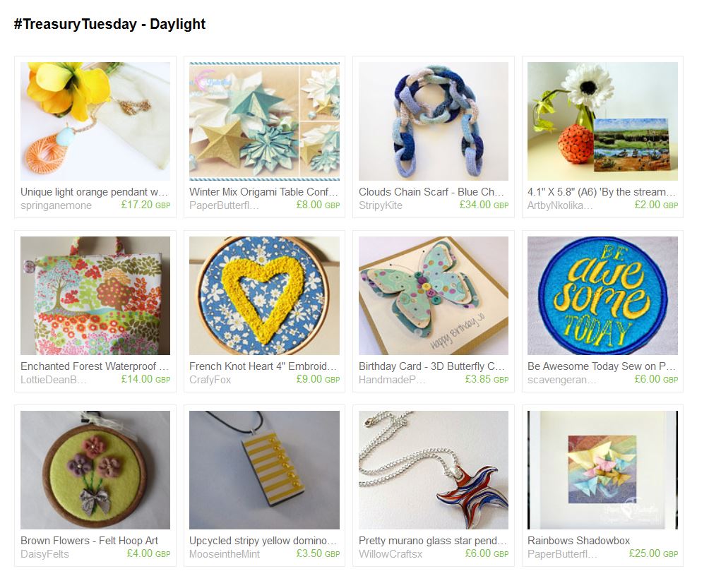 Etsy treasury