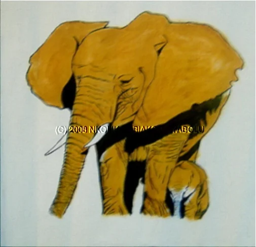 Oil Painting Of An Elephant: Step 2
