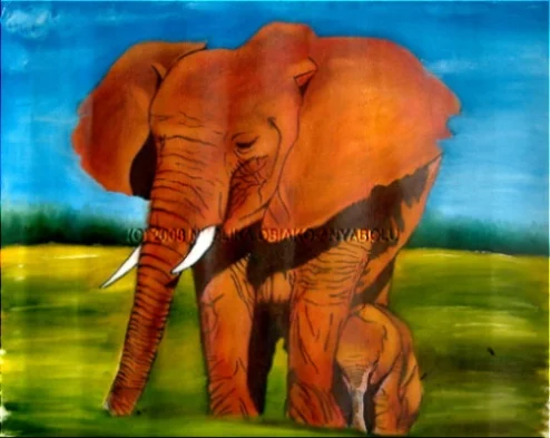Oil Painting Of An Elephant: Step 3