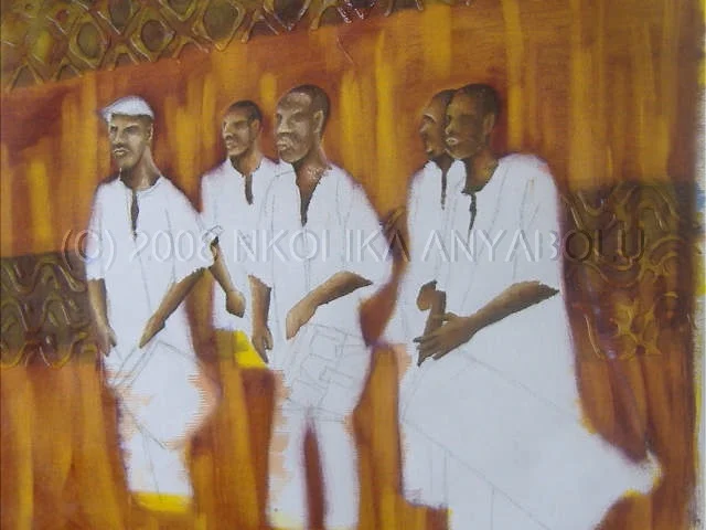 African Drums: Oil Painting Demo Step 3