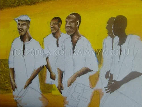 African Drums: Oil Painting Demo Step 2
