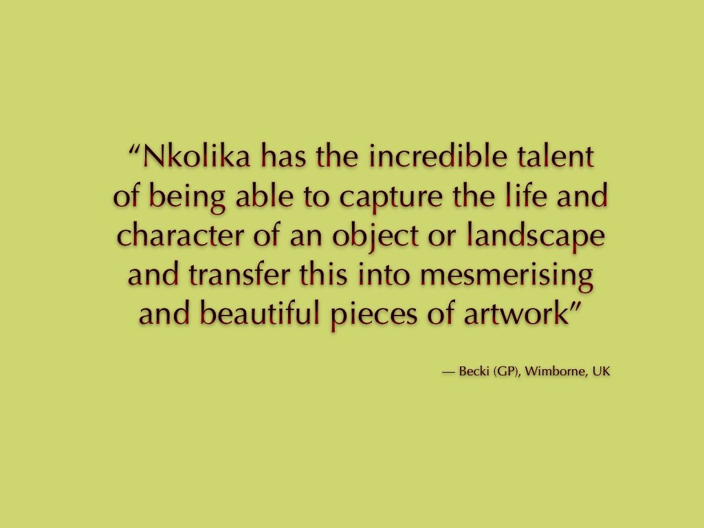 Testimonial for Art by Nkolika Anyabolu