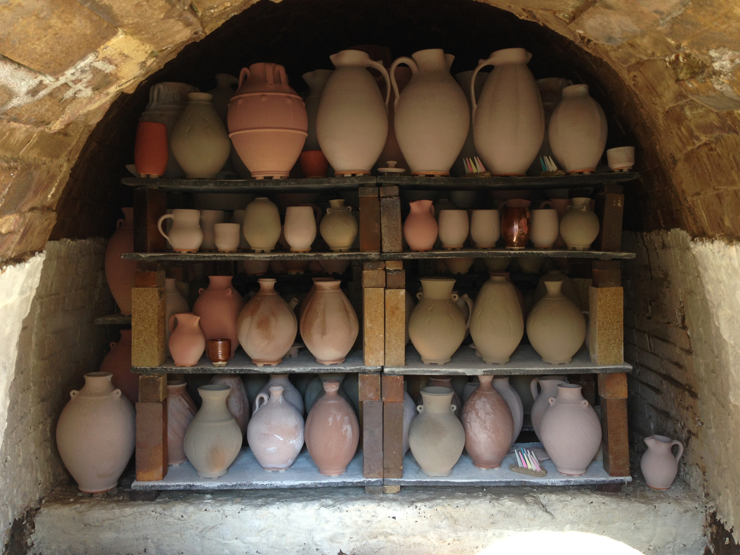 Loaded Wood Kiln First Chamber.jpg