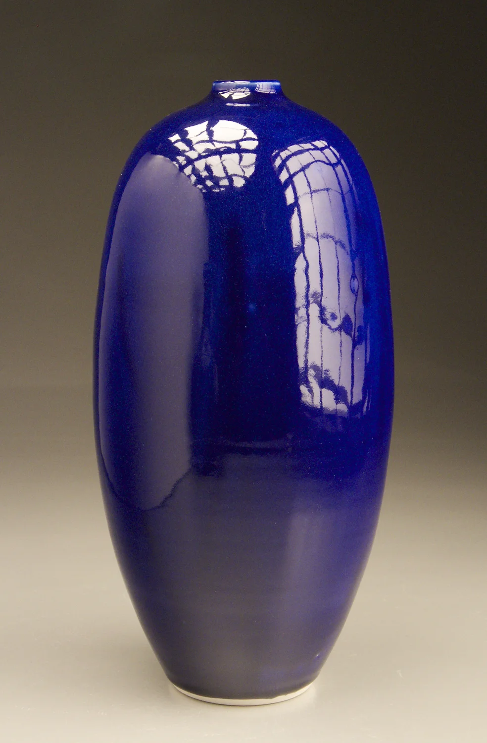 Egg Vase in Cobalt 14" tall