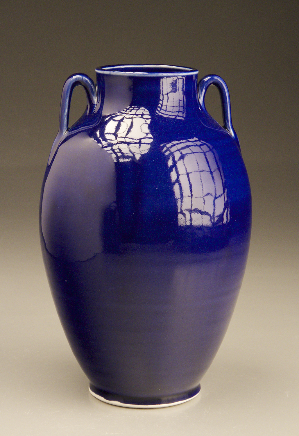 Tang Vase in Cobalt 9" tall
