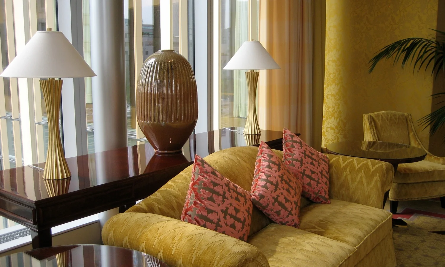 Pear vase by Ben Owen III in The Ritz-Carlton Hotel, Tokyo, Japan.