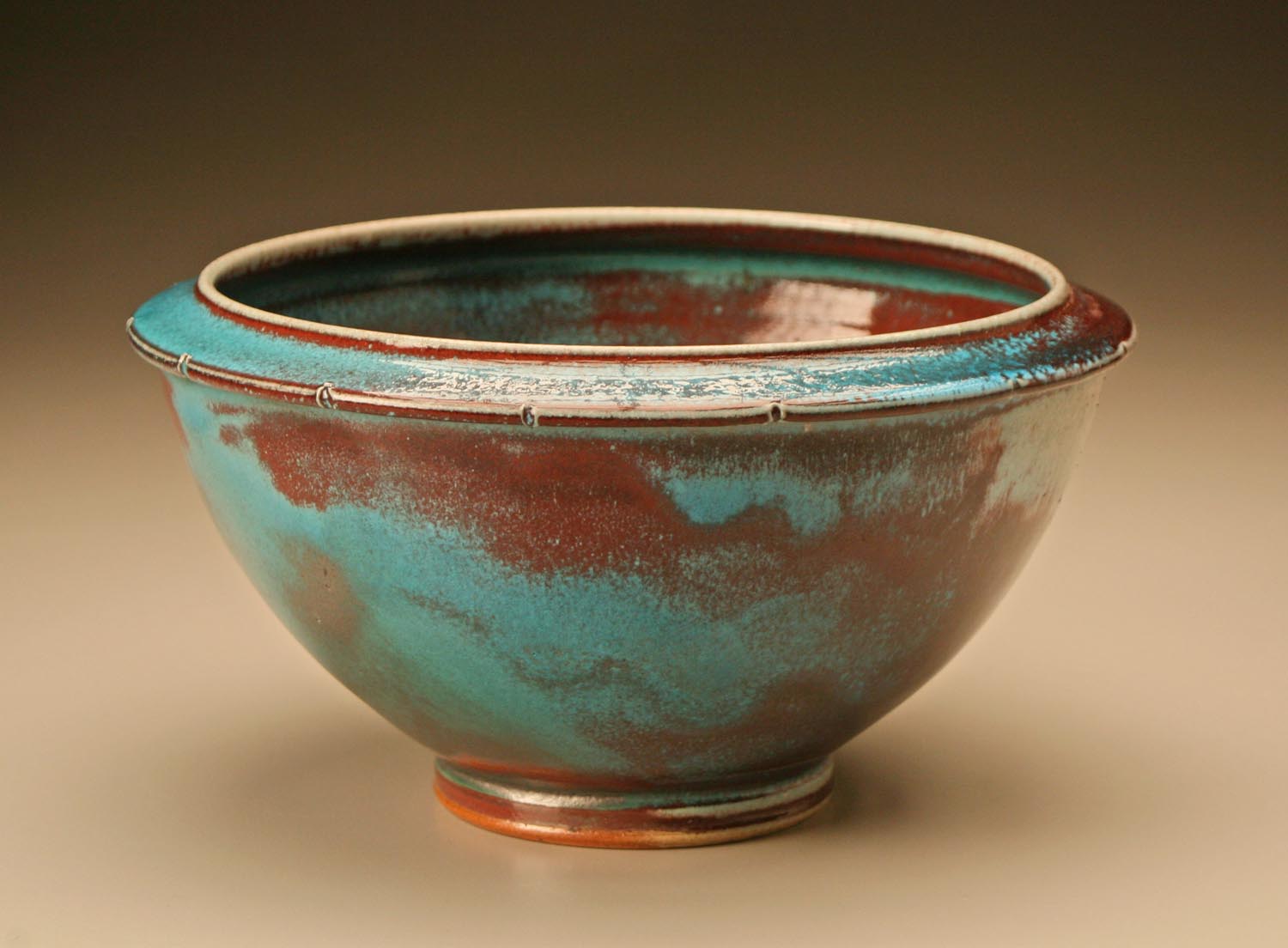 Ming Bowl Chinese Blue 10" dia
