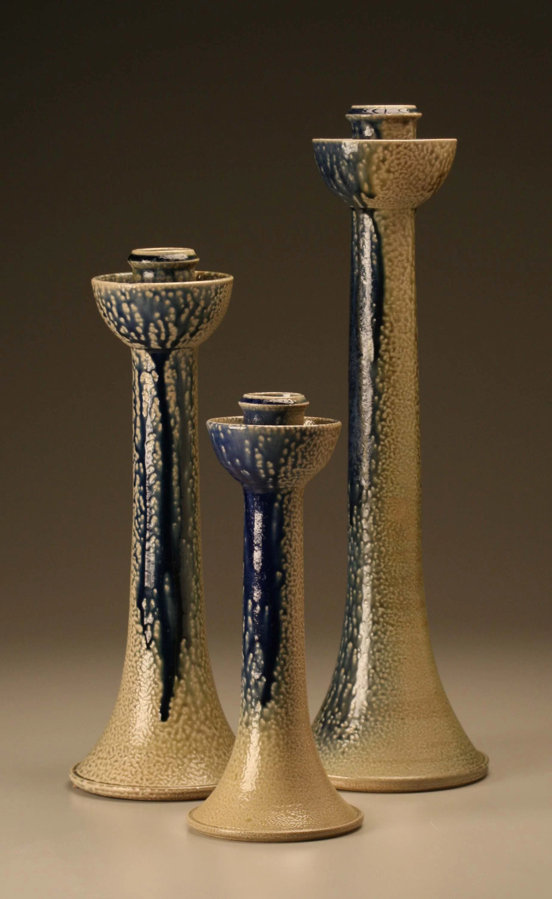 Candlesticks in Cobalt and Salt Glazes.jpg