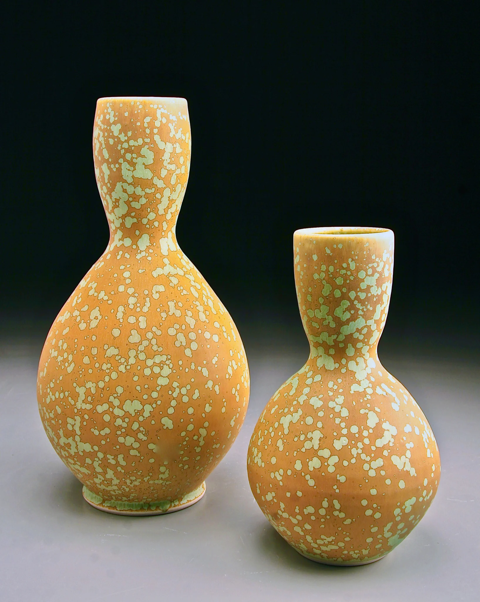 Bottles, Exaggerated Genie, Large and Medium, in Green Stardust.jpg