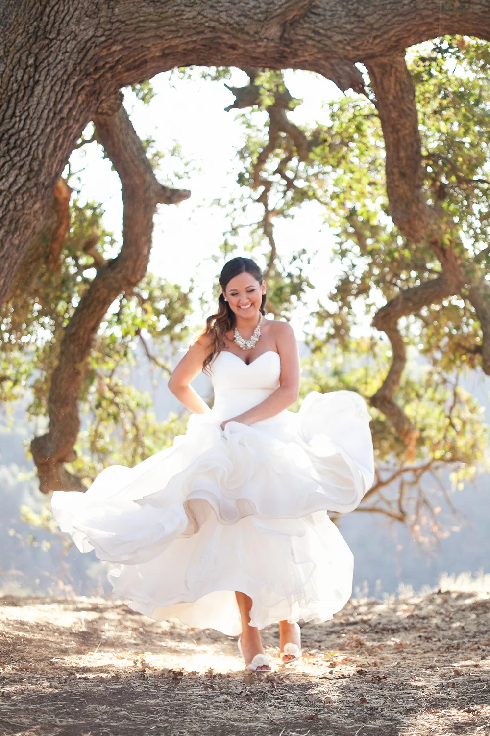 Romantic Diablo Valley Ranch DIY Tree Swing Wedding. Photographed by Rob Skog