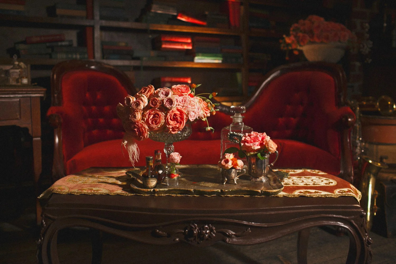 Dramatic Prohibition Wedding Cover Shoot for Today's Bride Photographed by Jennifer Skog.