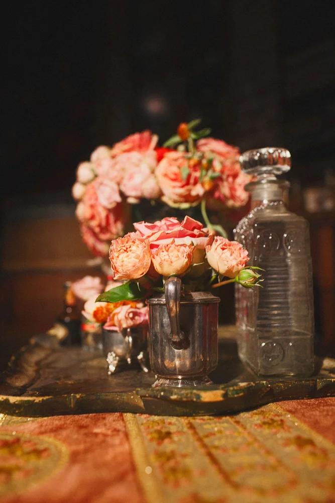 Dramatic Prohibition Wedding Cover Shoot for Today's Bride Photographed by Jennifer Skog.