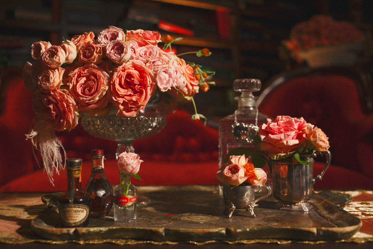 Dramatic Prohibition Wedding Cover Shoot for Today's Bride Photographed by Jennifer Skog.