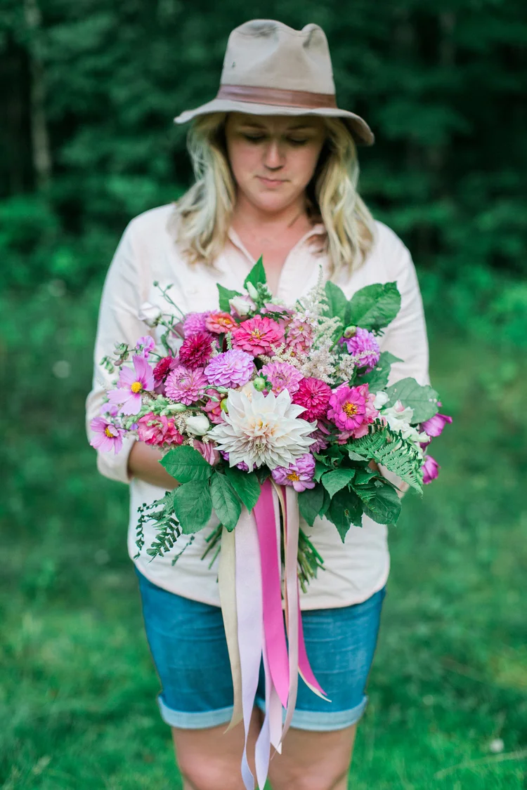 This bouquet from last July? Totally locally grown in Northern Michigan.... y'all I'm telling ya- life up here ain't that bad!!! 