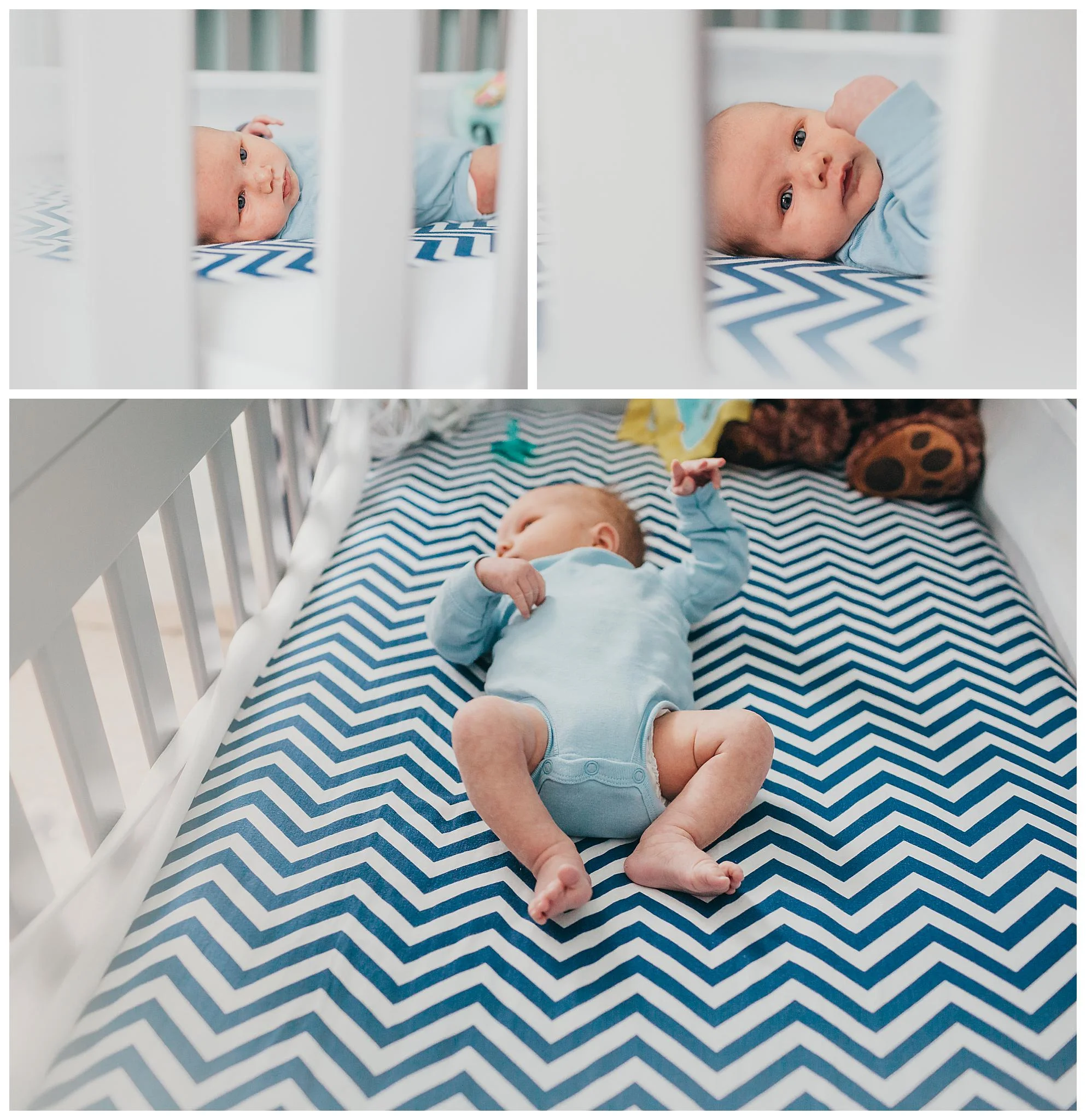 Newborn photography in Holland michigan lifestyle family photos in babies nursery