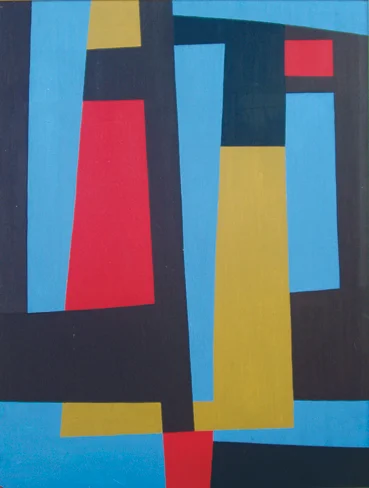 BLUE AND BROWN 31.25(h) x 24(w) in