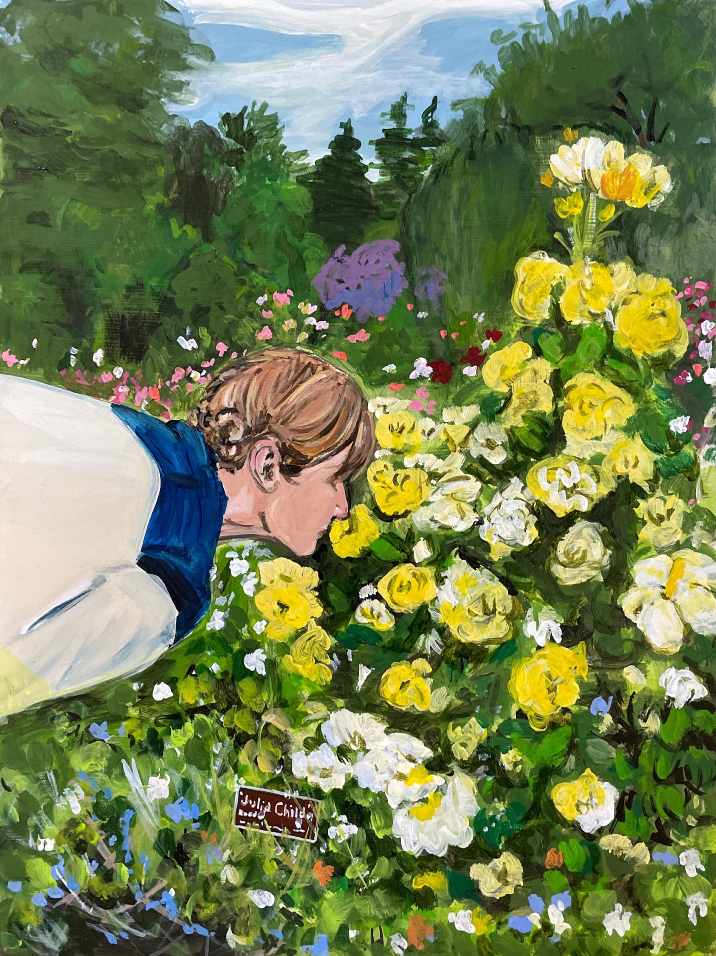 Lexi Smells The Julia Childs_2021_Acrylic on Panel_11x14_$1900.jpg