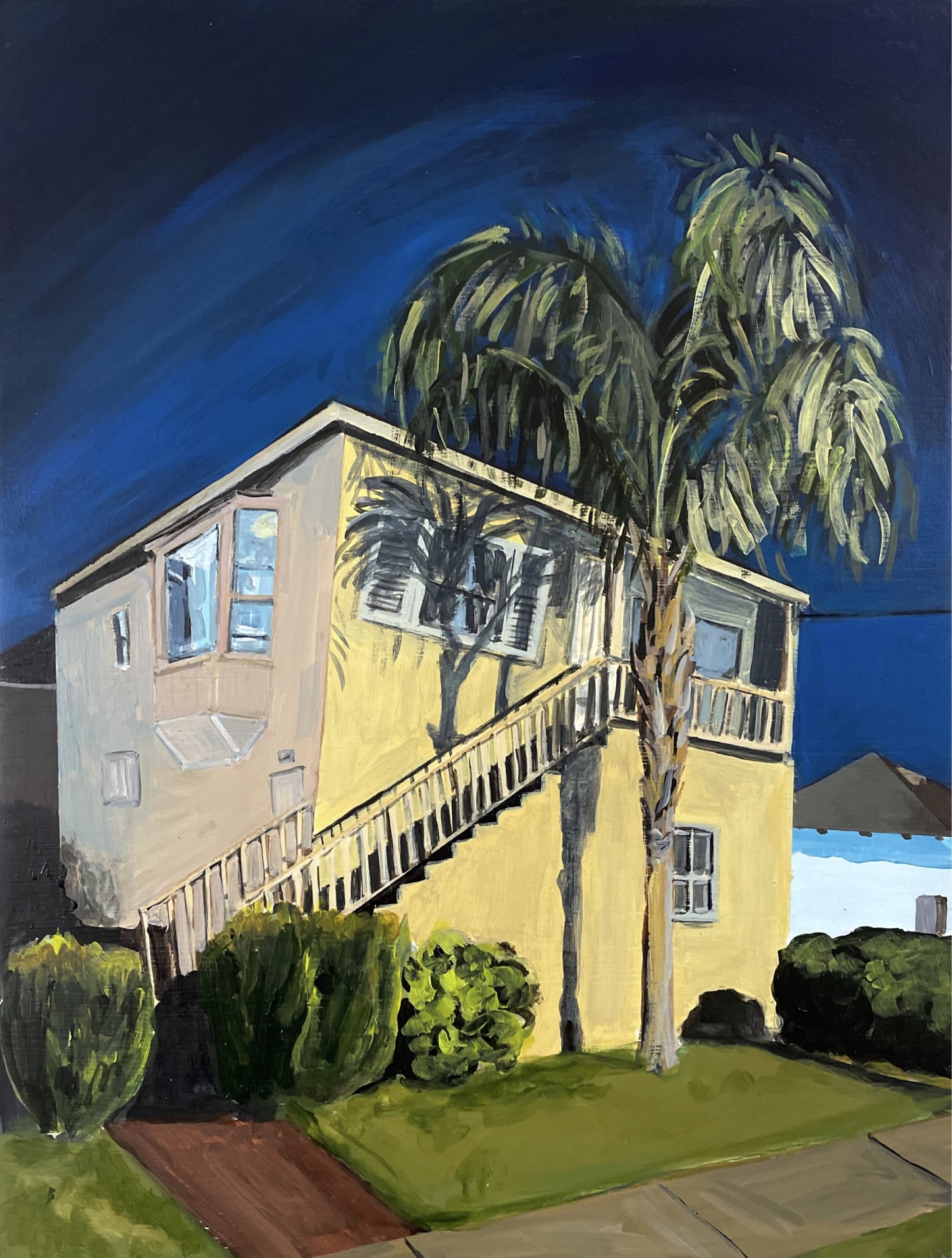 Outside a Party in Altadena_2021_Acrylic on Panel_11x14_$1900.jpg