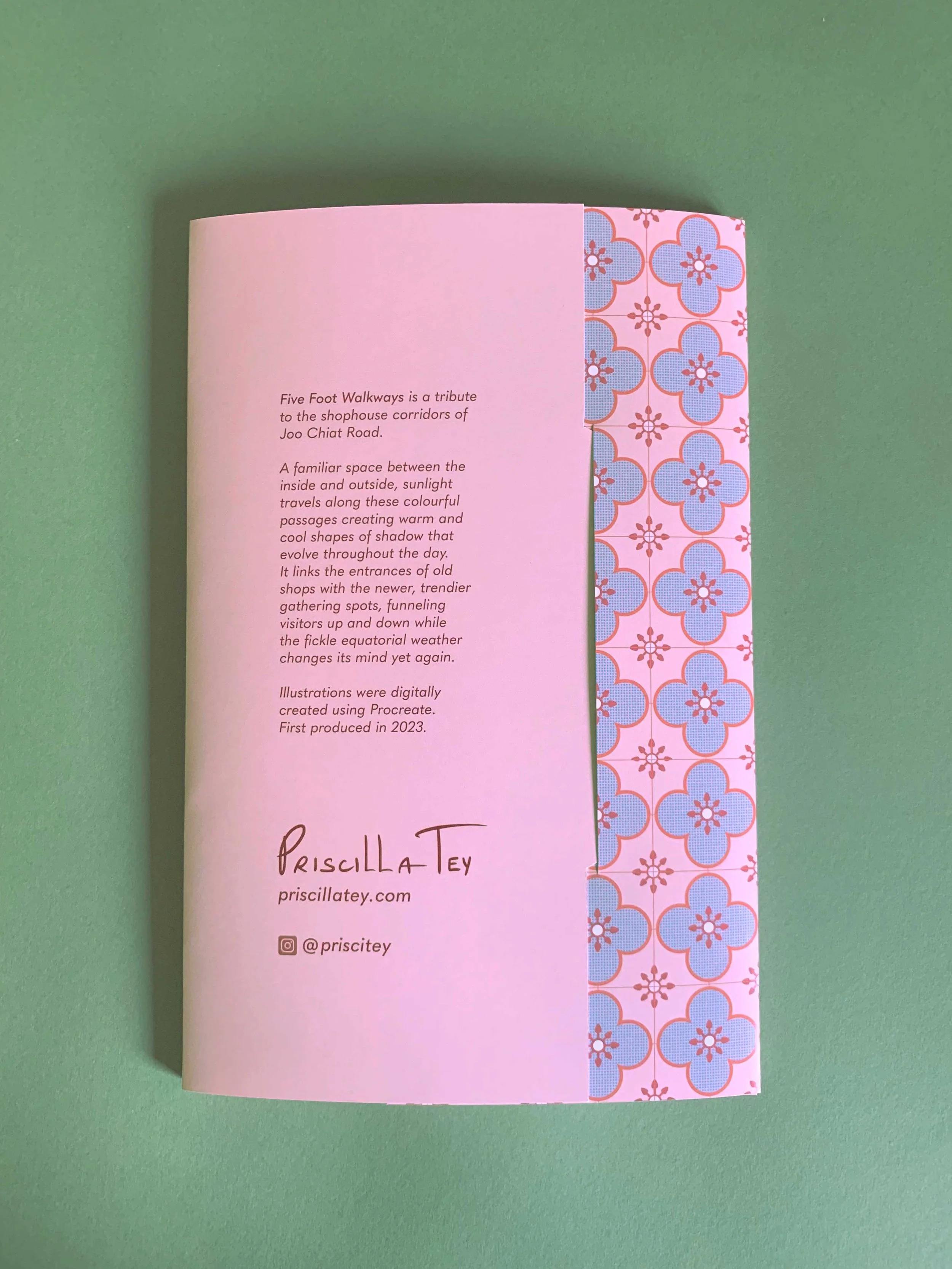 Five Foot Walkways Packaging Back Priscilla Tey