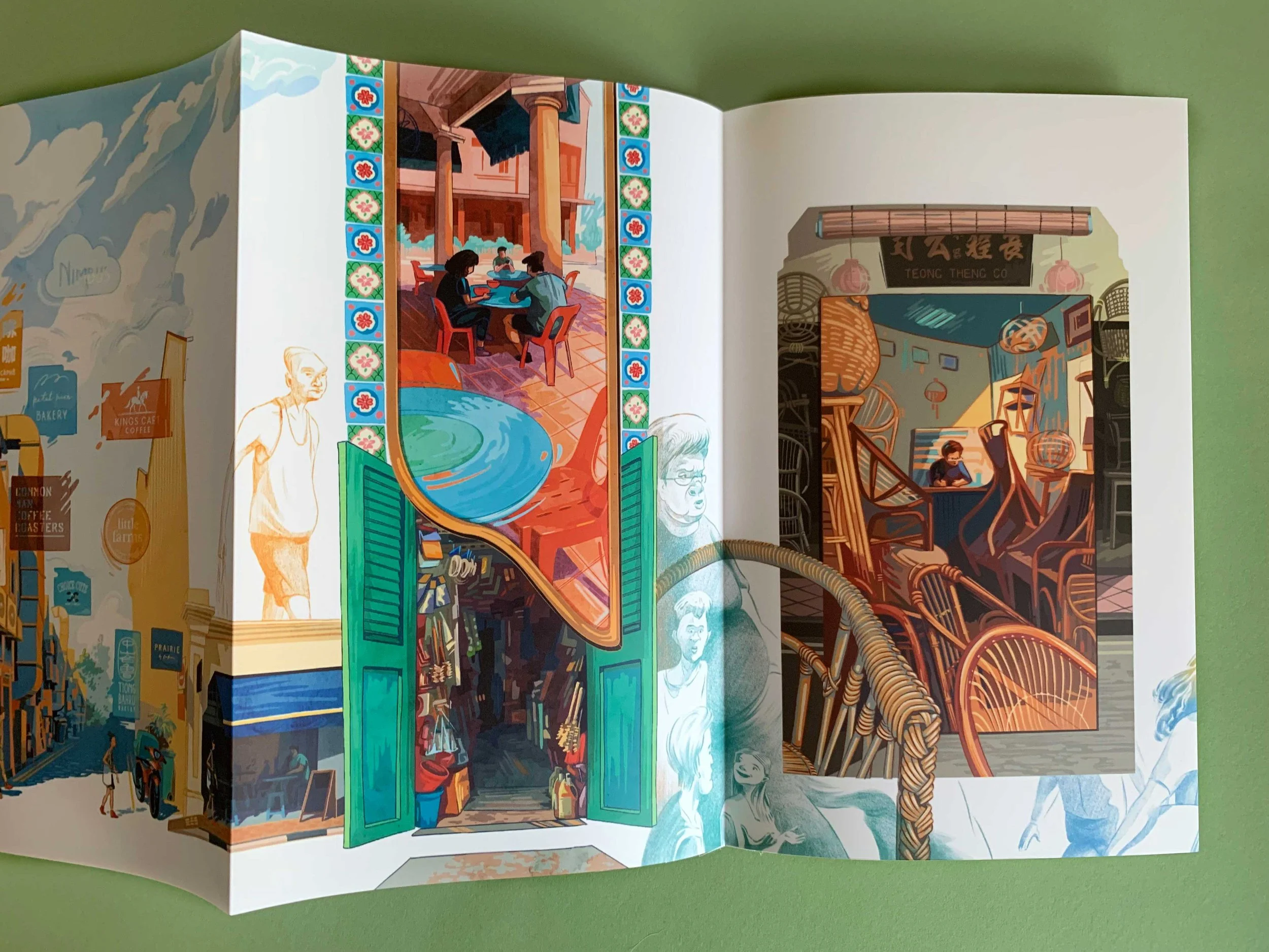 Five Foot Walkways Zine foldout Priscilla Tey