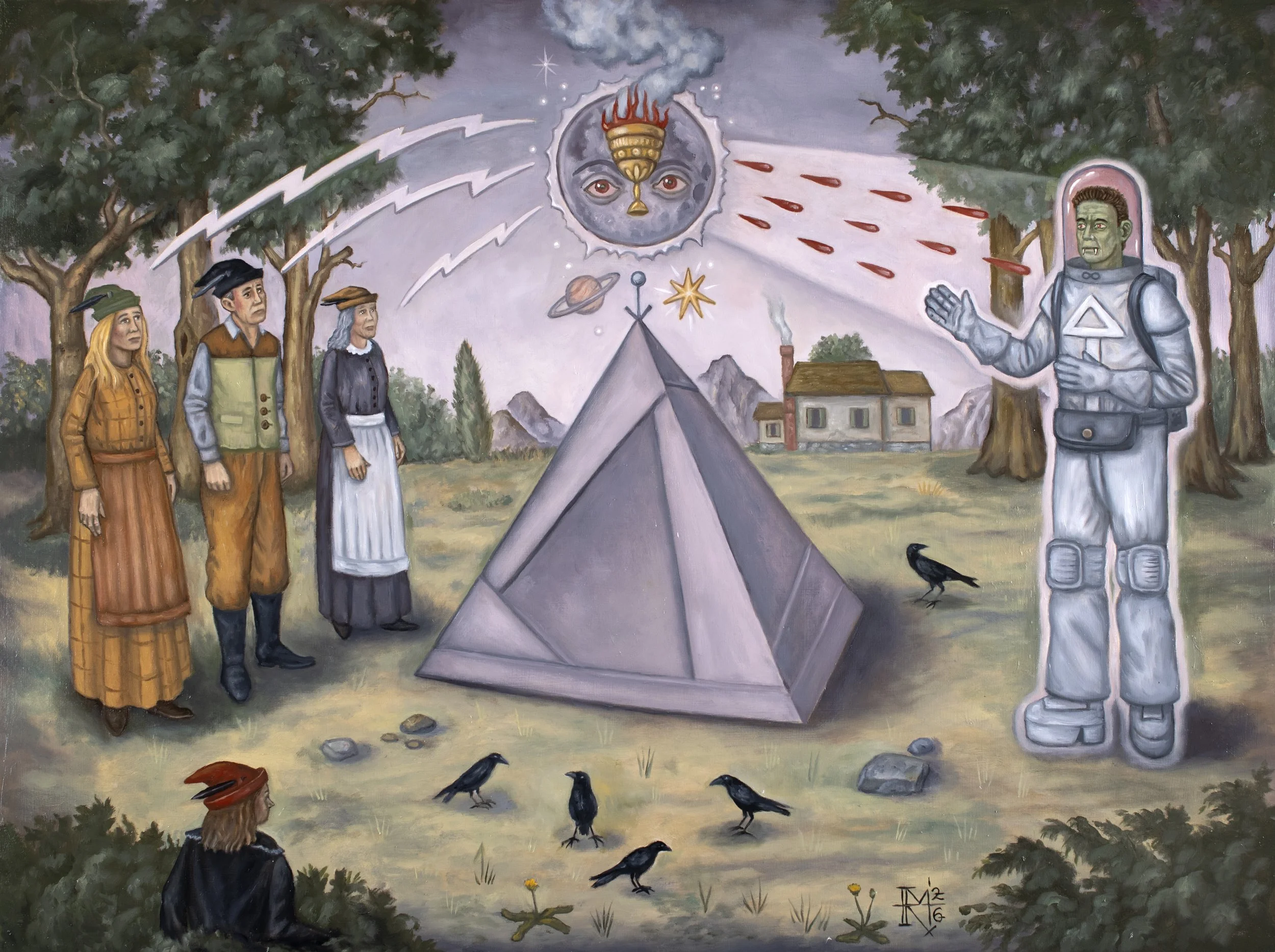 ORIGINAL PAINTING: "The Alchemy of Attention" 24x18 Oil on Panel 2026 (NEW)