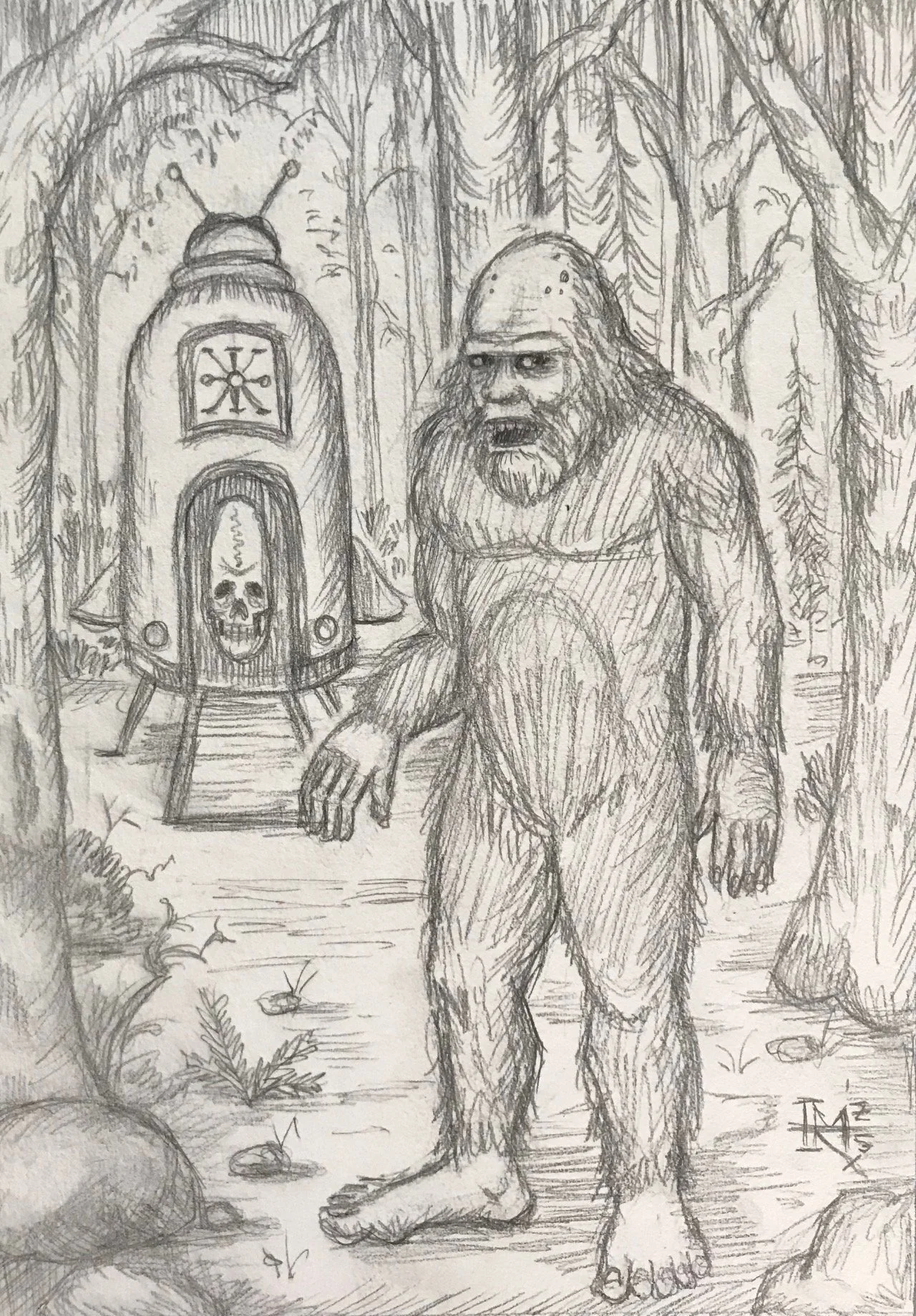 Bigfoot Sketch