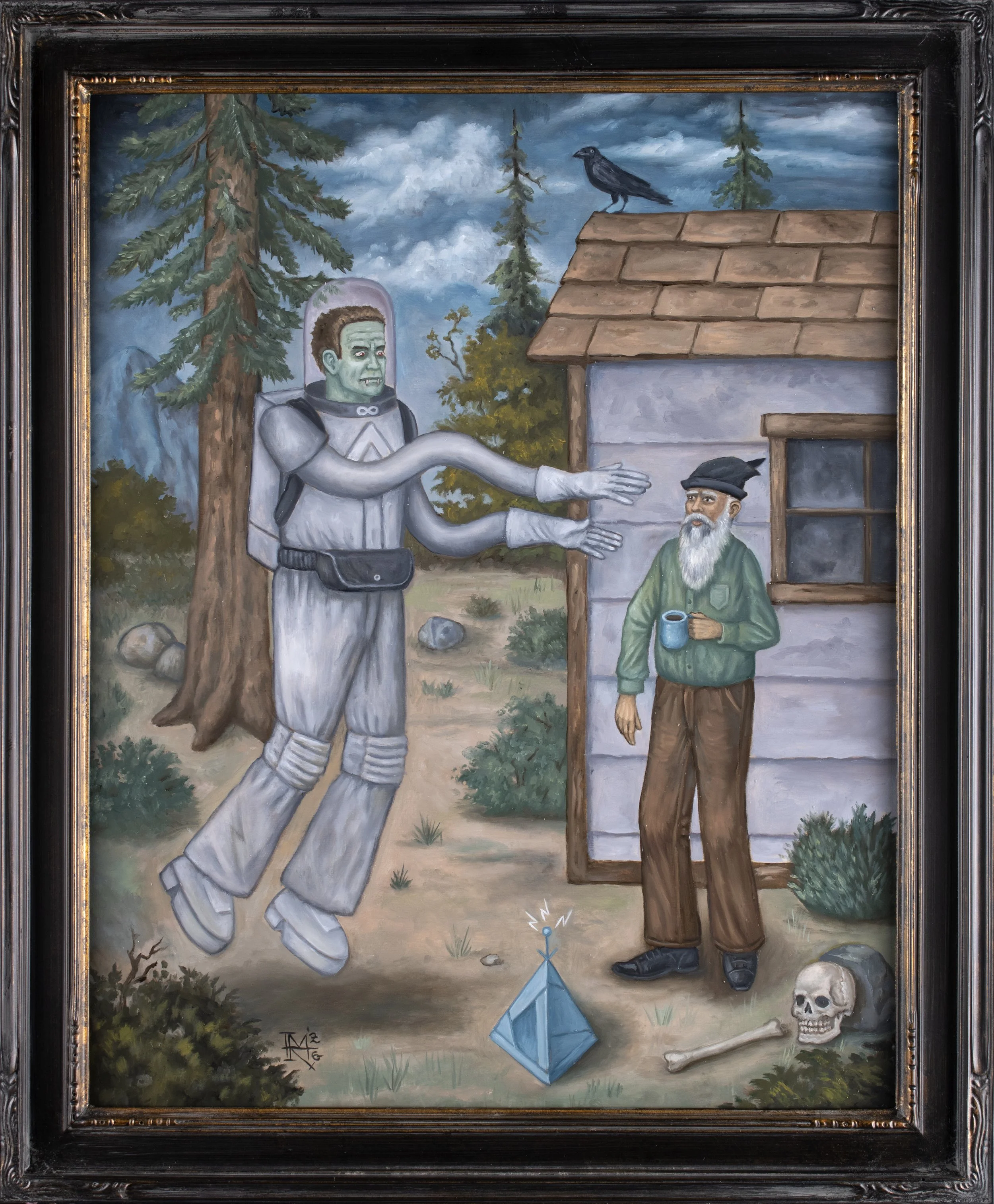 Original Painting: "Vampire Attack" 16x20 Oil on Panel 2026