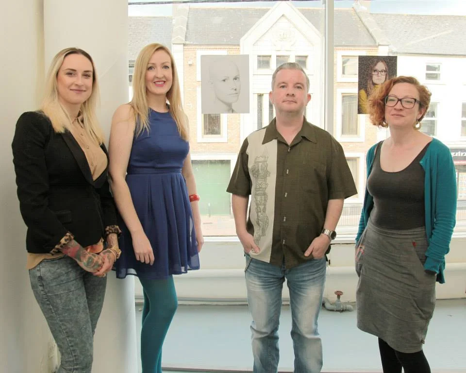 Expressions Committee Members: Angelika Sowul and Shelley Corcoran, Me and my friend Edel