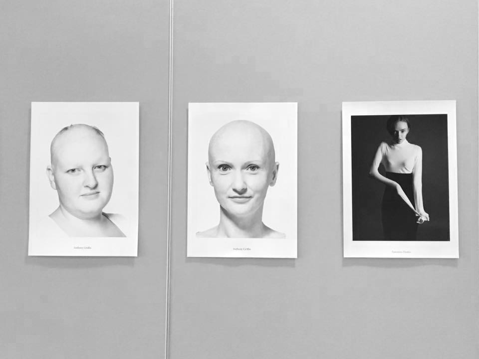 Above photo: Sinead Murphy (L-R) Two of my images from An Uncommon Beauty beside one from Antonina Zharko