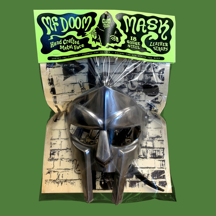 Large DOOM mask from Zimbabwe about 4 feet tall on the stand. : r/mfdoom