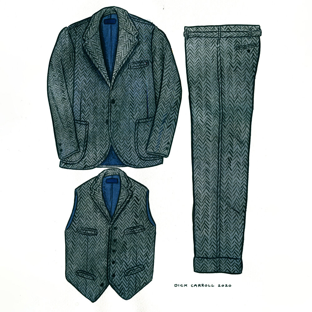 Tailor Caid - Herringbone Tweed 3-Piece
