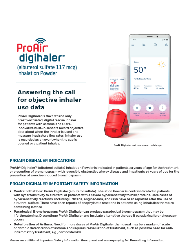Digihaler Core Visual Aid for Healthcare Providers