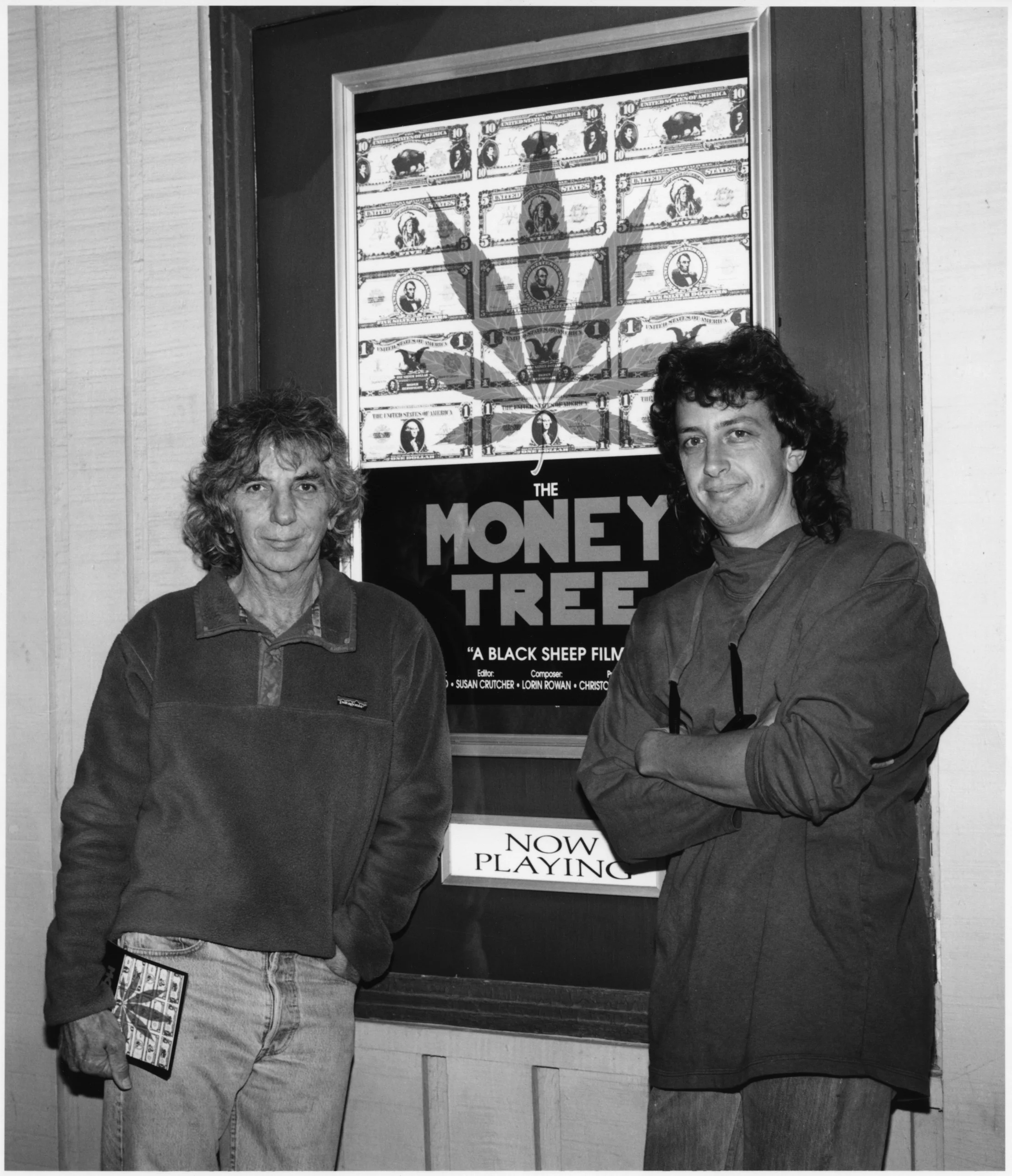 Alan & Christopher at the initial release outside The Lark Theater in Marin County (Sept 1991)