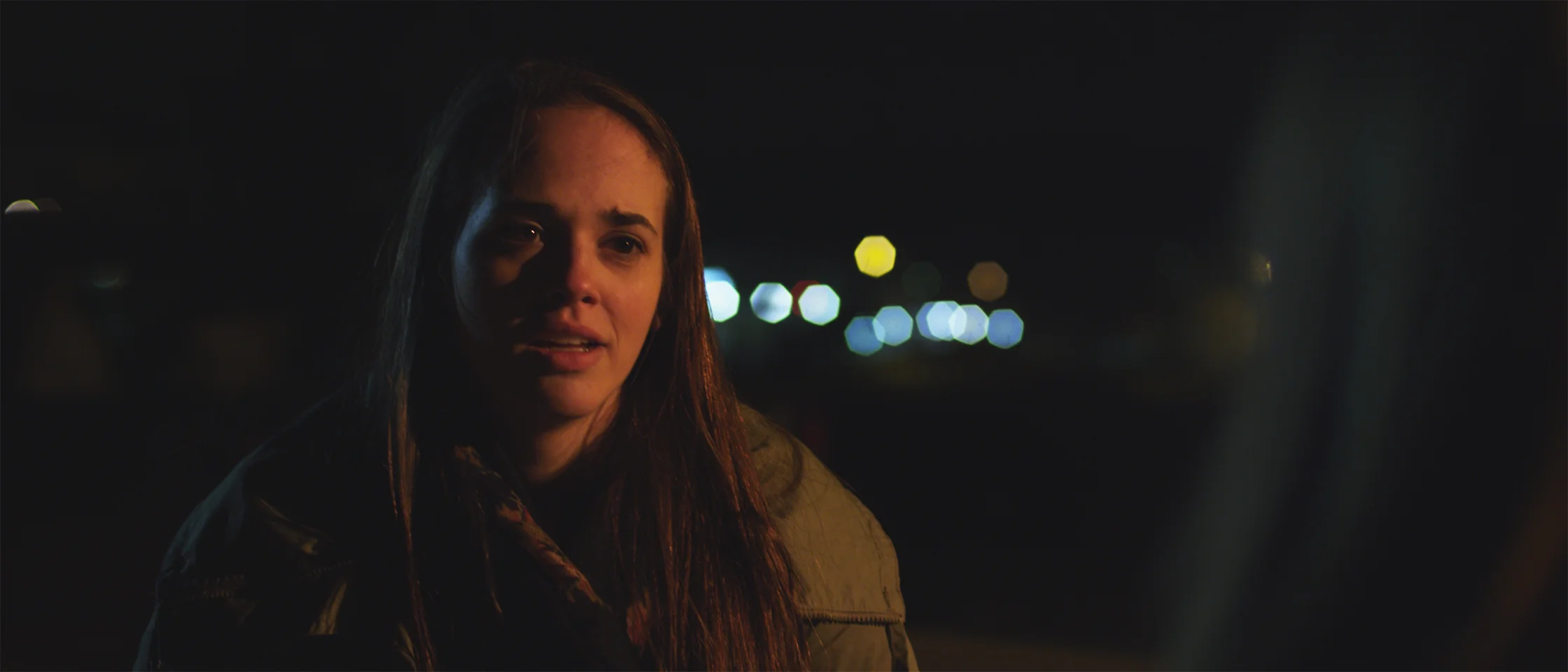 August Stamper as Abby in the final scene of 'Welcome Home'