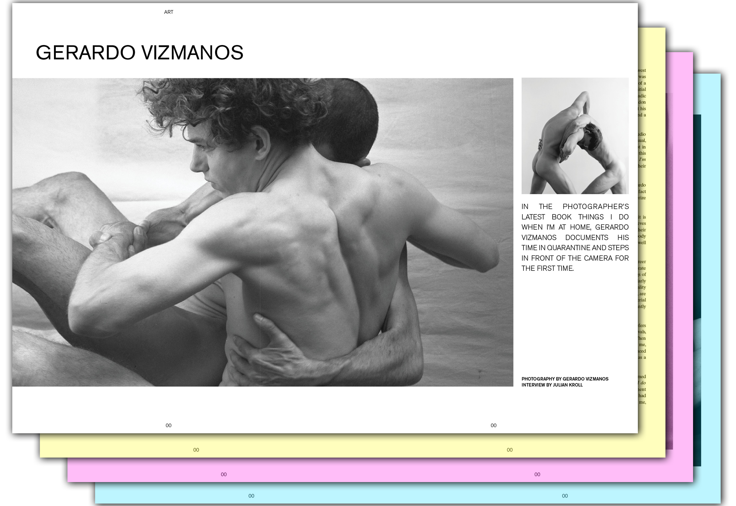 Gerardo Vizmanos layout in Gayletter Issue 13