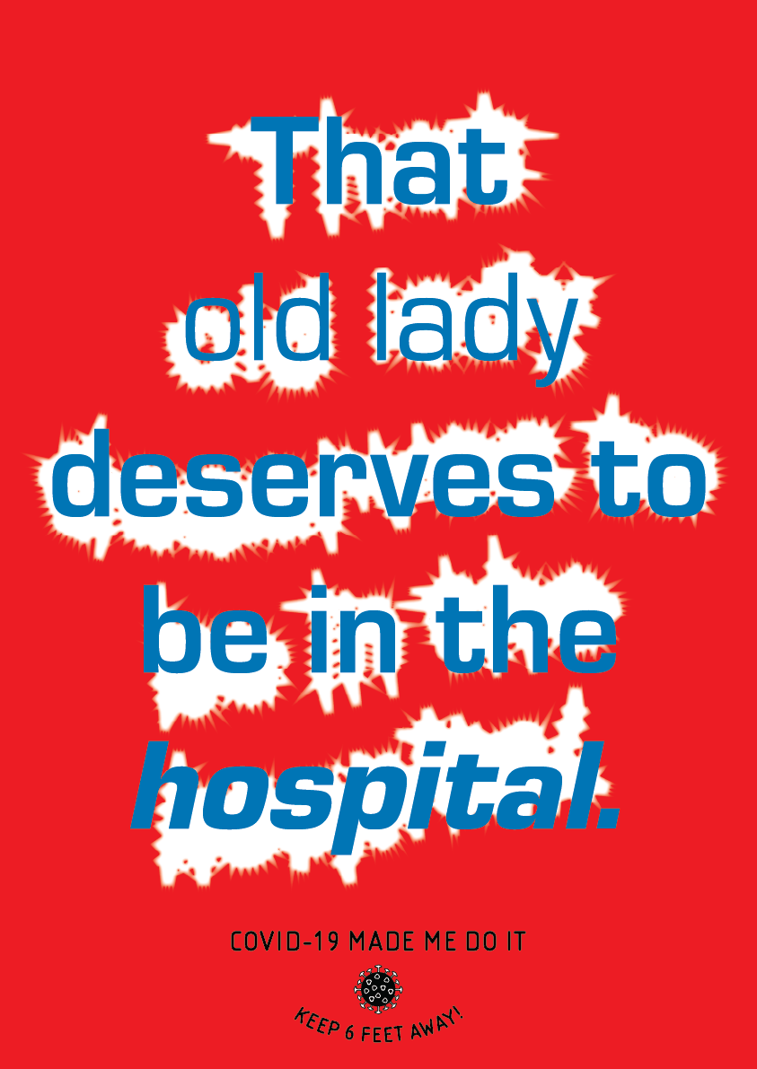  In an effort to cut down on lazy and exhausting covid precautions, these posters will stop viewers in their tracks and think how they are unknowingly contributing to the rise in coronavirus cases in 2021.  