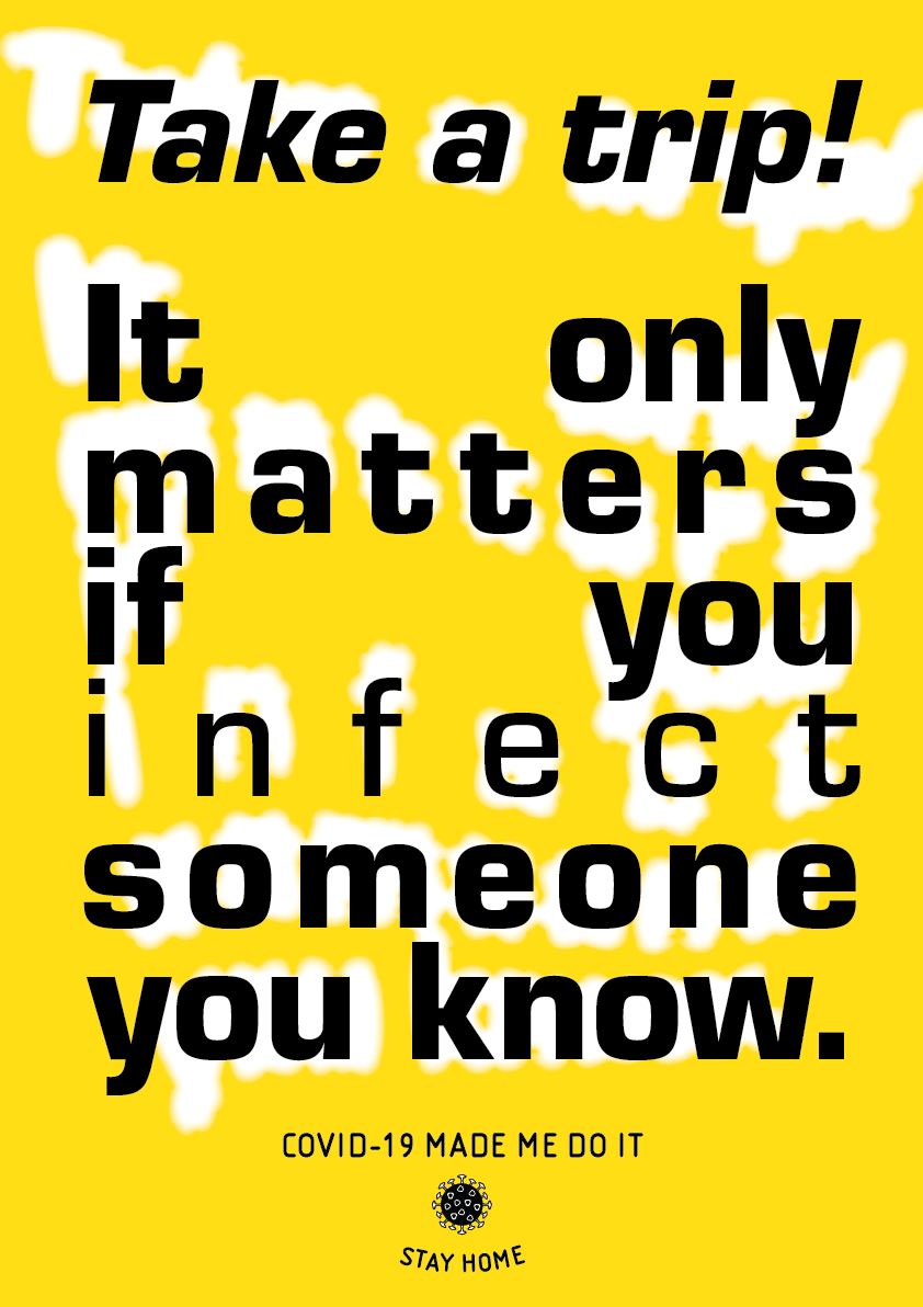  In an effort to cut down on lazy and exhausting covid precautions, these posters will stop viewers in their tracks and think how they are unknowingly contributing to the rise in coronavirus cases in 2021.  