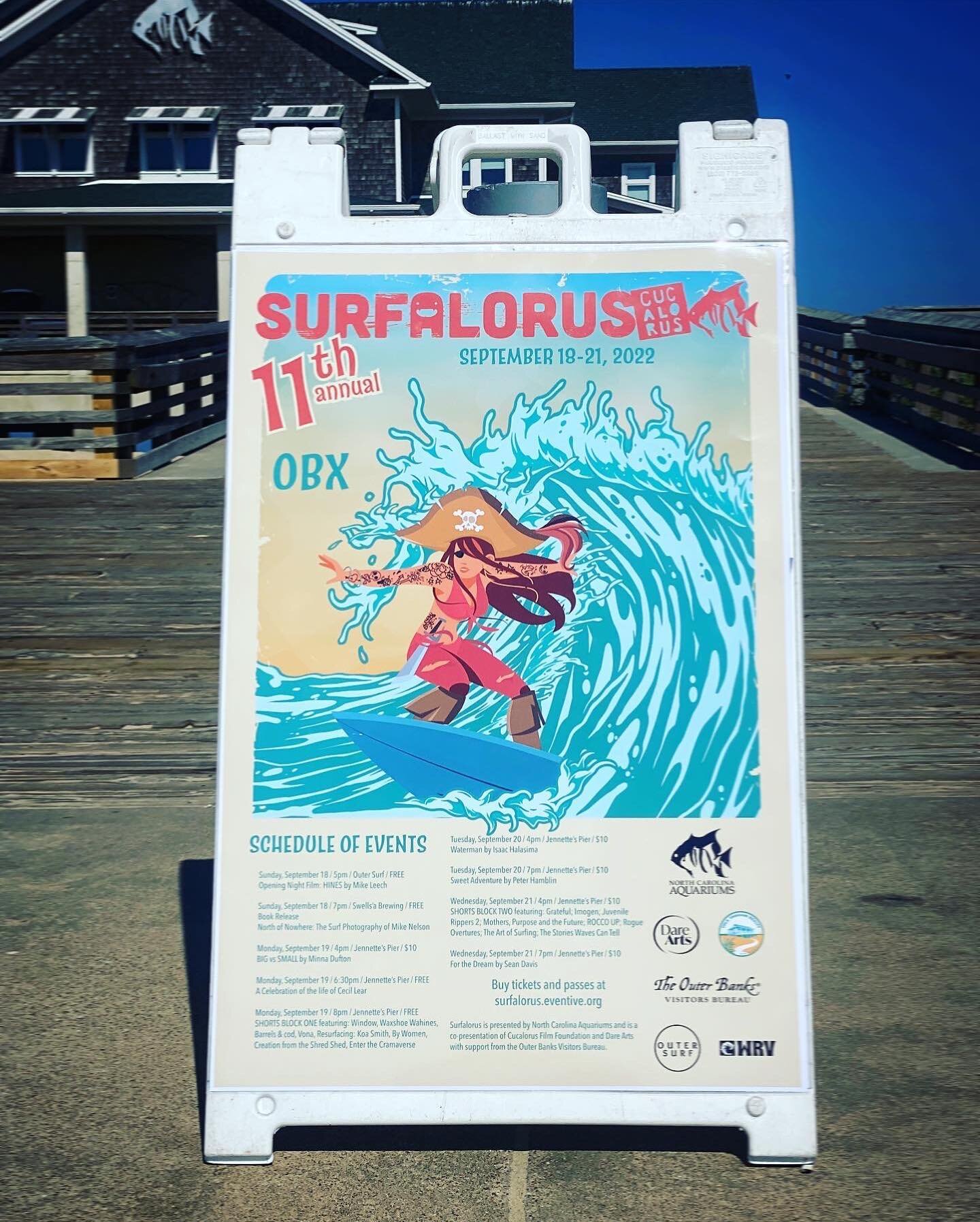 Surfalorous - Day 2 : Screening day on Jannette&rsquo;s Pier for @surfalorus film festival. Awesome time (and some little emotional moments) showing the flick and talking Duke. The Spirit of Aloha &amp; Southern Hospitality seem to go together seamle