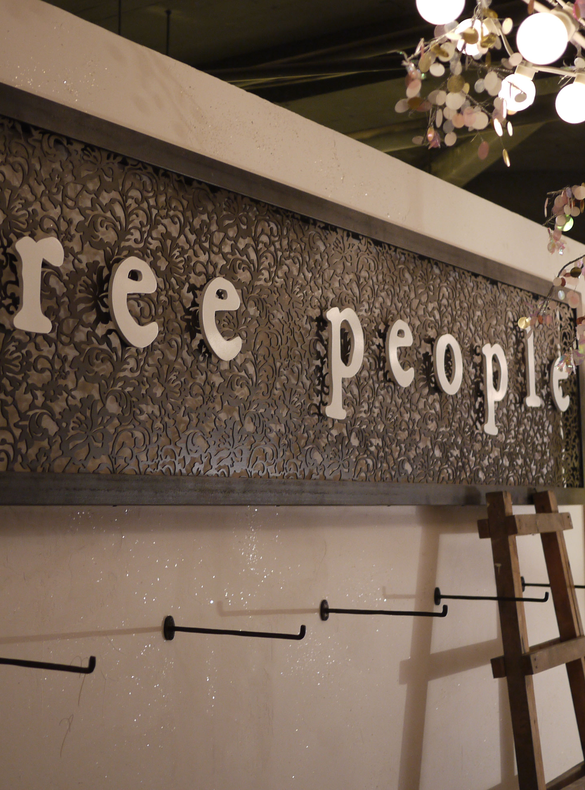 Specialized finish and display installation at Free People wholesale shop, Shanghai, China