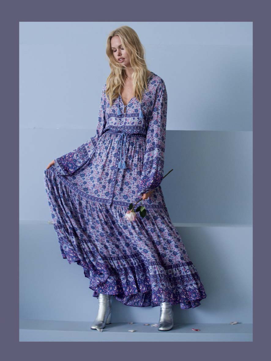 Custom bleacher for Free People December 2016 catalog
