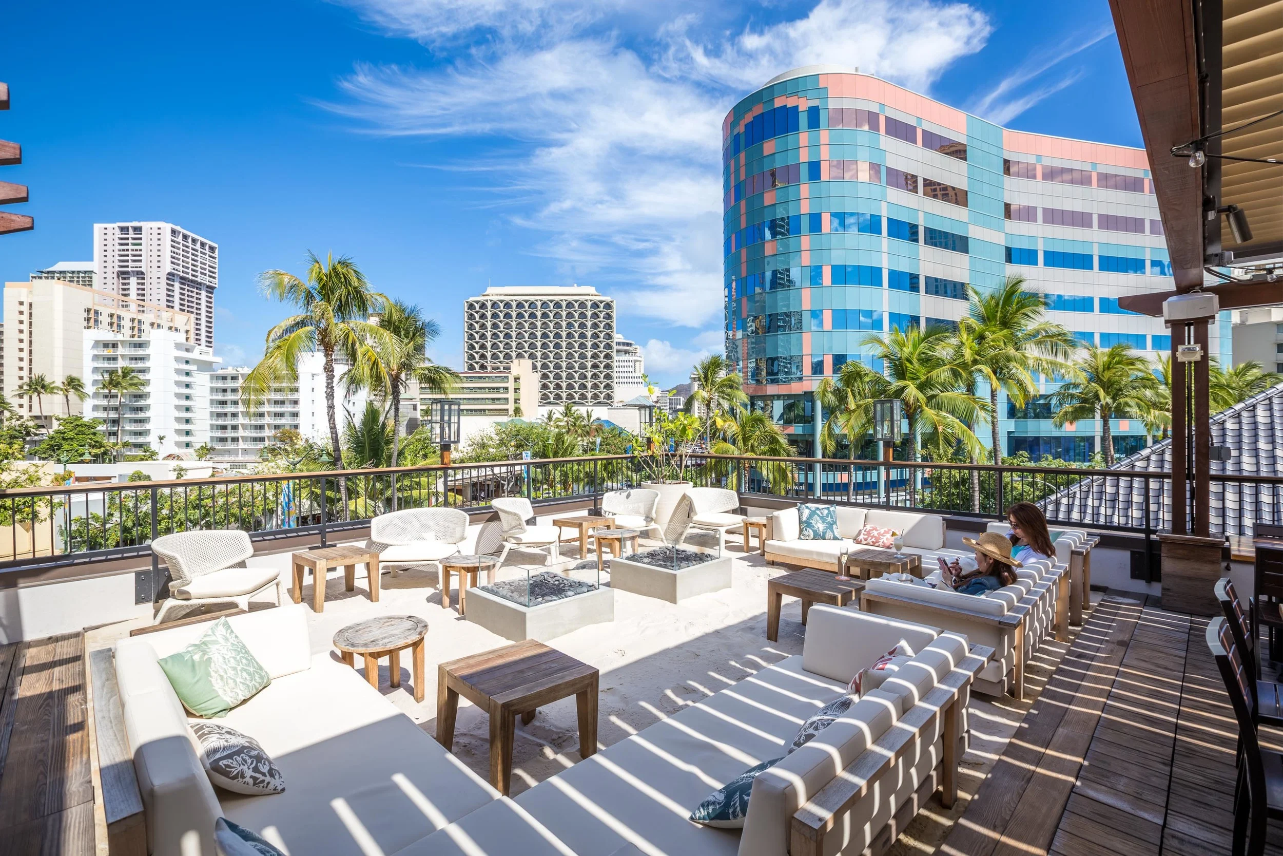 White Sand Terrace Facing Beach Walk