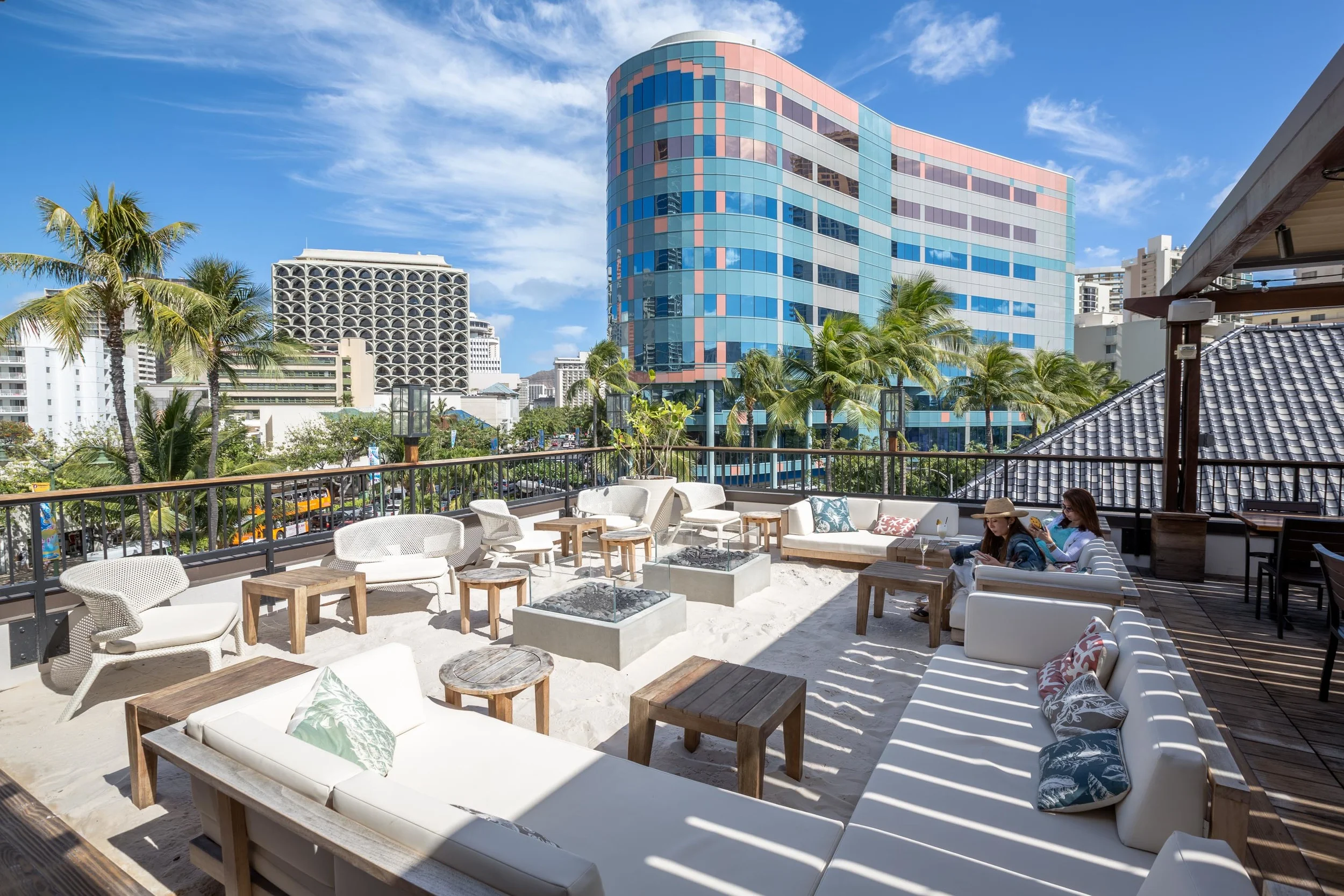White Sand Terrace Facing Beach Walk