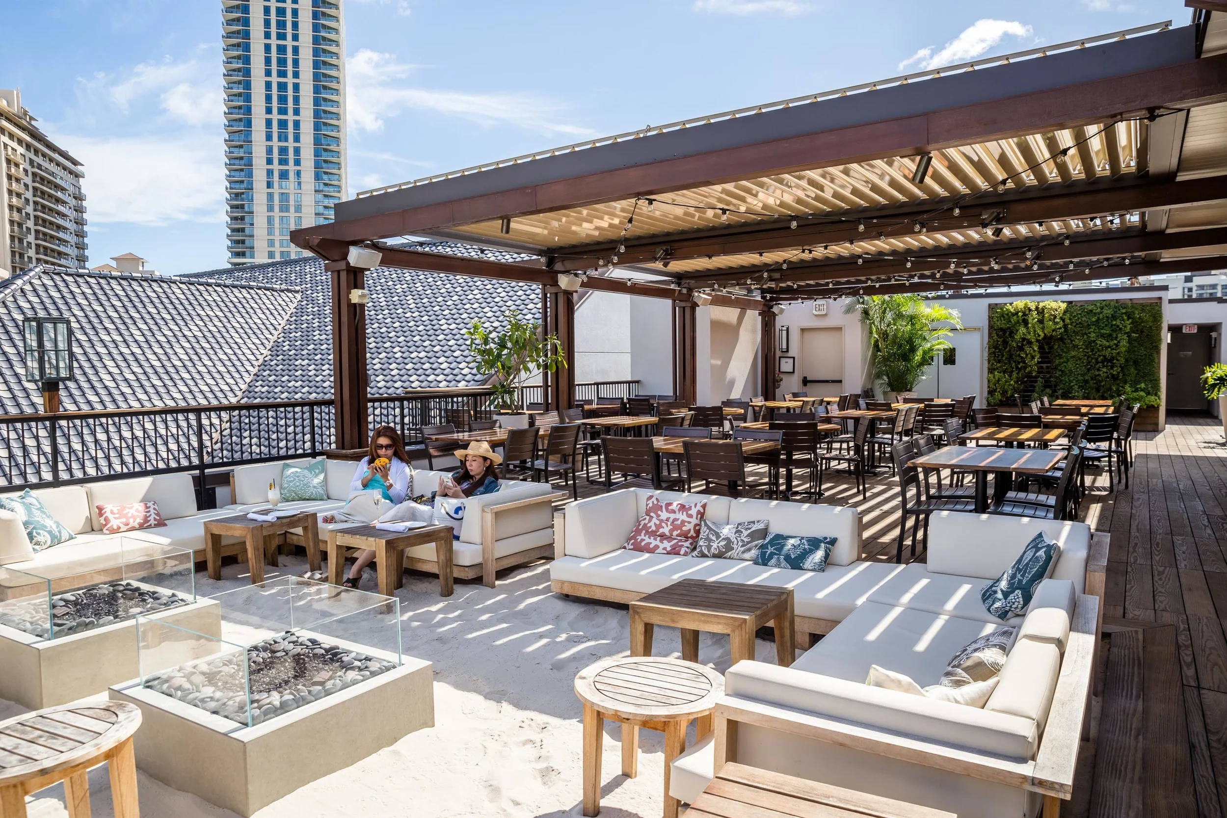 White Sand Terrace Facing Rear