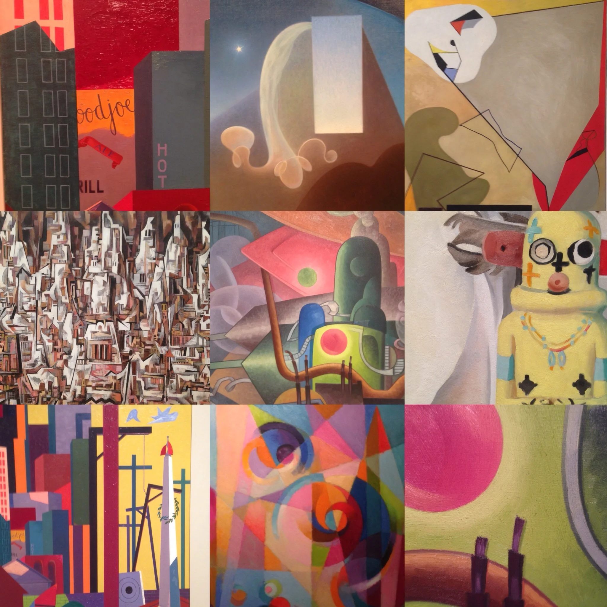  The Phoenix Art Museum (it's worth a visit if you're in town) hosted a show of Modern art. It was awesome, and I got a ton of ideas. I love all the shapes and colors. 