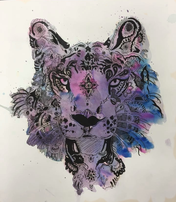  Watercolor &amp; ink 9th grade 