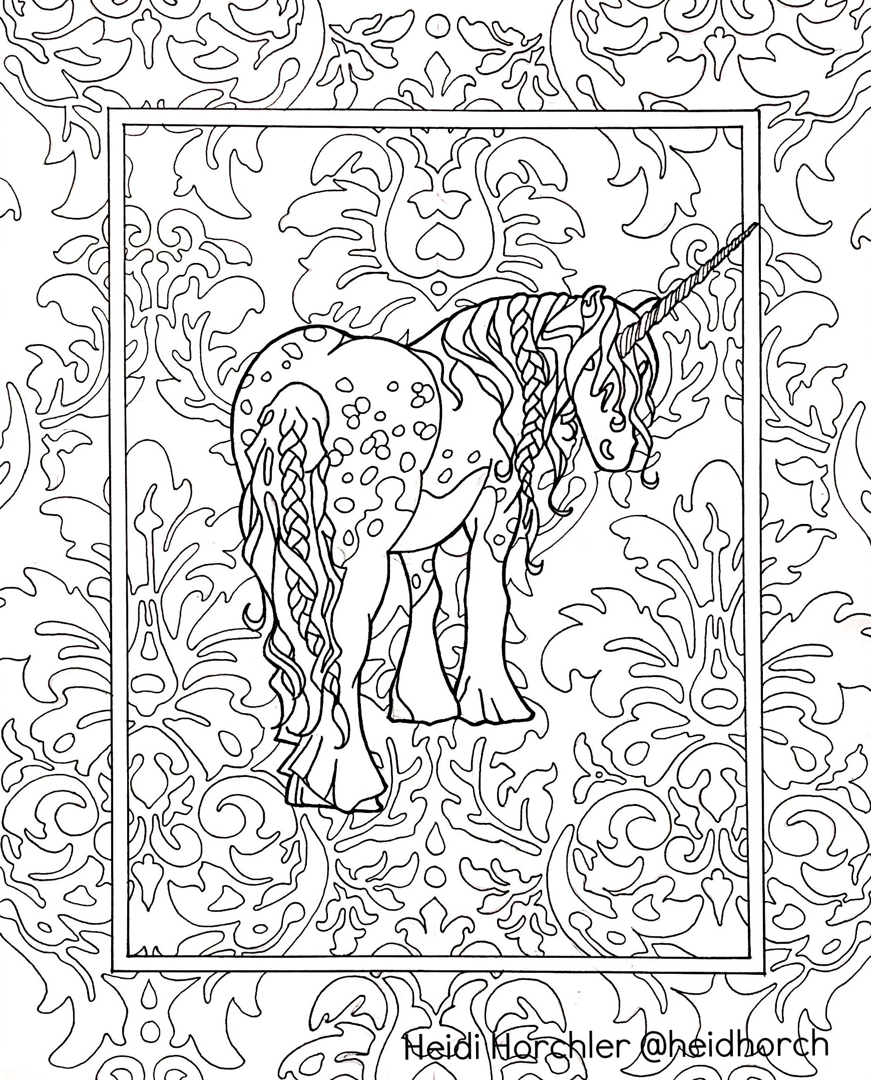 Unicorn - Daydream Odyssey coloring book
