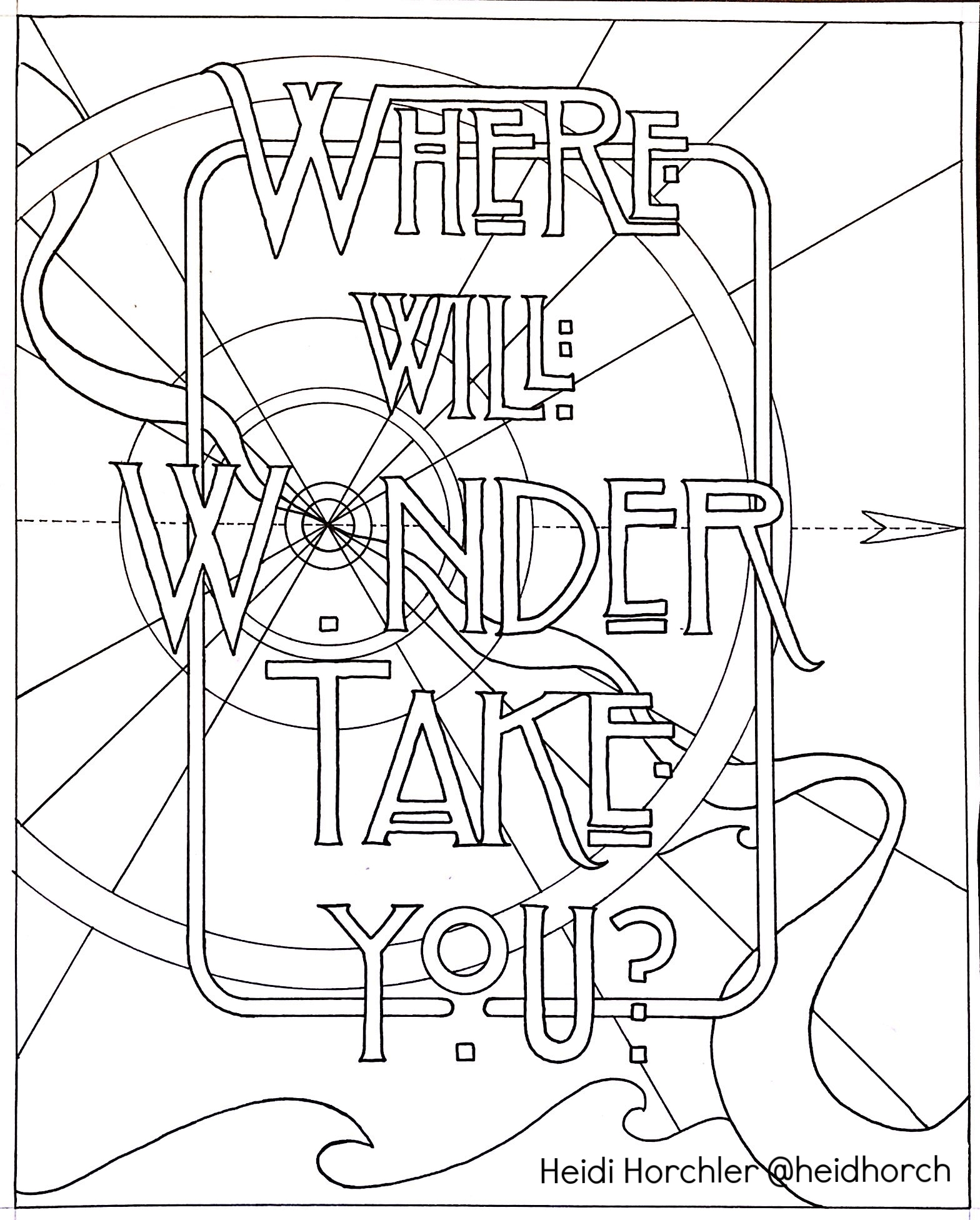 Wonder - Daydream Odyssey coloring page